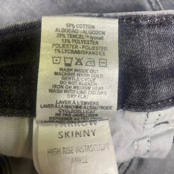 ♥️ DL1961 ♥️| Farrow High Rise Instasculpt Ankle Skinny Jeans in Greystone Sz 26 - Picture 4 of 5